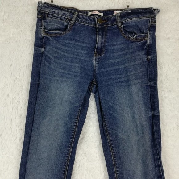 Camaieu Womens Jeans Straight Slim Leg Denim Blue Medium Wash Juniors 7 - Picture 7 of 15